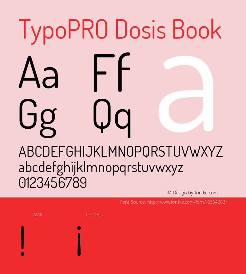 TypoPRO Dosis Book Version 1.007图片样张