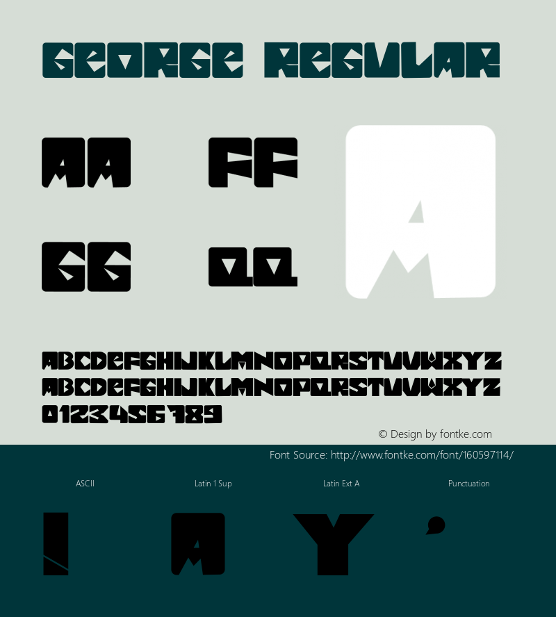George Version 1.001;Fontself Maker 3.5.4图片样张
