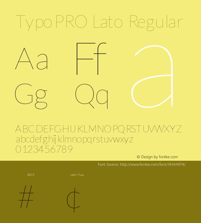 TypoPRO Lato Regular Version 1.105; Western+Polish opensource图片样张