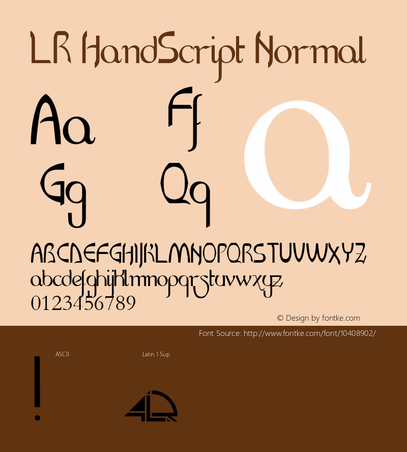 LR HandScript Normal ver 4.4 - 15 May 2011图片样张