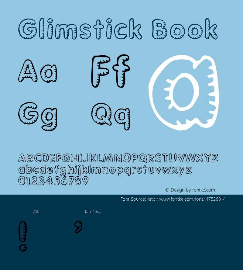 Glimstick Book Version Macromedia Fontograp图片样张