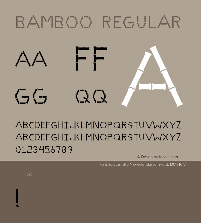 Bamboo Regular Version 1.00图片样张