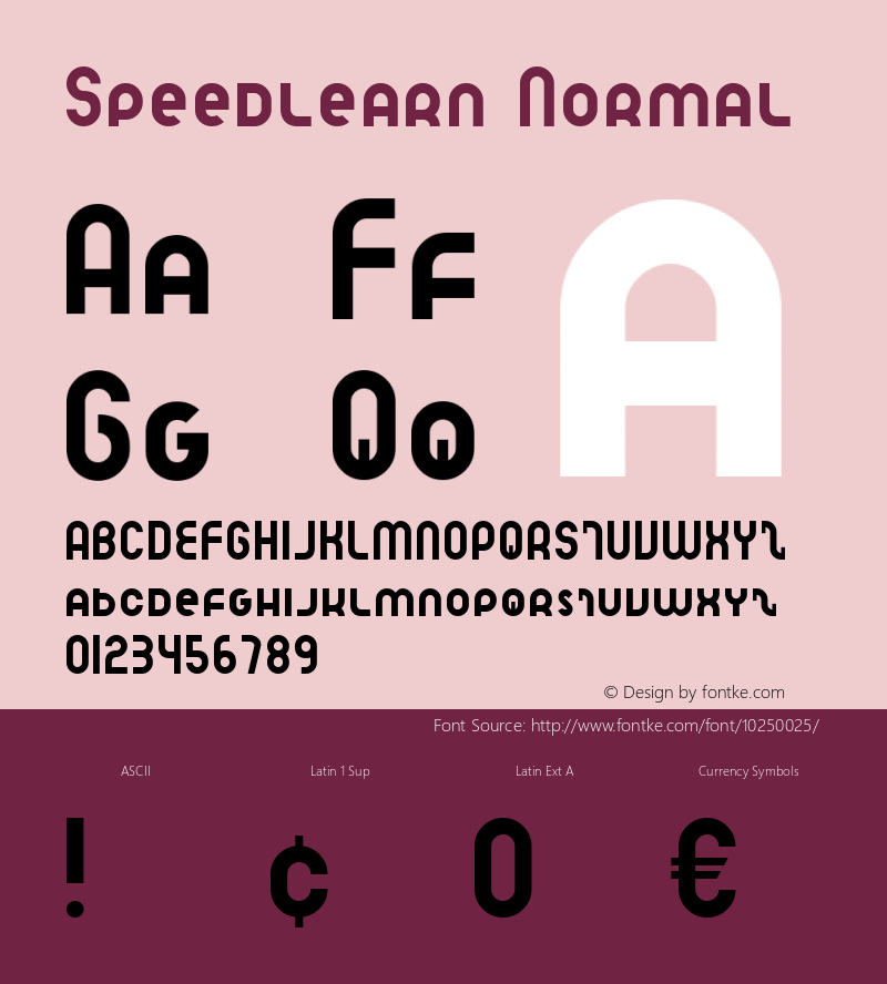 Speedlearn Normal 1.0 Fri Oct 05 17:51:45 2001图片样张